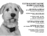 Petsafe ULTRALIGHT SONIC BARK CONTROL Quick Manual предпросмотр