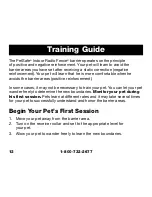 Preview for 12 page of Petsafe ZIRF-100 Operating And Training Manual