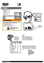 Preview for 1 page of Petzl A49C F Instructions Manual