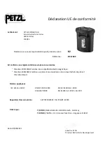 Preview for 2 page of Petzl E103CA00 Manual