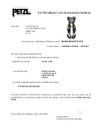 Preview for 8 page of Petzl NEWTON EASYFIT EUR Manual