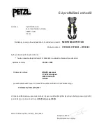 Preview for 11 page of Petzl NEWTON EASYFIT EUR Manual