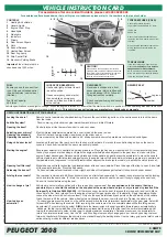 Preview for 6 page of PEUGEOT 108 2017 Vehicle Instruction Card