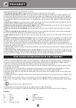 Preview for 4 page of PEUGEOT Energyscroll 400 Operating Instructions Manual