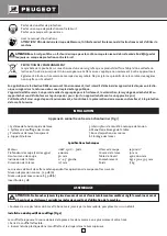 Preview for 5 page of PEUGEOT Energyscroll 400 Operating Instructions Manual