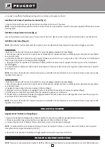 Preview for 6 page of PEUGEOT Energyscroll 400 Operating Instructions Manual