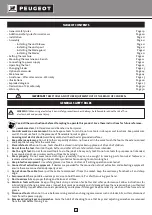 Preview for 19 page of PEUGEOT Energyscroll 400 Operating Instructions Manual