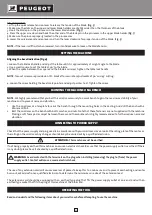 Preview for 22 page of PEUGEOT Energyscroll 400 Operating Instructions Manual