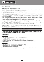 Preview for 23 page of PEUGEOT Energyscroll 400 Operating Instructions Manual