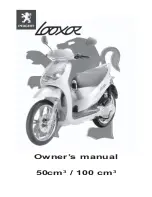 Preview for 1 page of PEUGEOT Looxor 100 cm3 Owner'S Manual