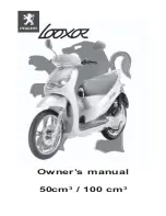 PEUGEOT LOOXOR Owner'S Manual preview