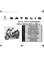 PEUGEOT satelis 125 cc Owner'S Manual preview