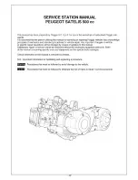 Предварительный просмотр 20 страницы PEUGEOT Satelis 500 Service Manual