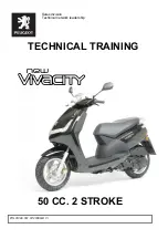 Preview for 1 page of PEUGEOT Vivacity 50 CC 2 Stroke Technical Training Manual