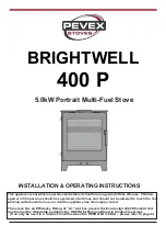 Preview for 1 page of Pevex BRIGHTWELL 400 P Installation & Operating Instructions Manual