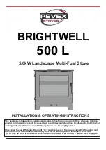 Pevex BRIGHTWELL 500 L Installation & Operating Instructions Manual preview