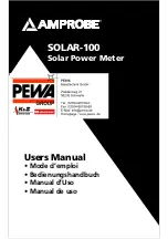 Предварительный просмотр 1 страницы PEWA AMPROBE SOLAR-100 User Manual