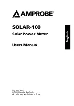 Предварительный просмотр 2 страницы PEWA AMPROBE SOLAR-100 User Manual