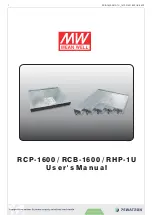 Pewatron Mean Well RCB-1600 Series User Manual предпросмотр