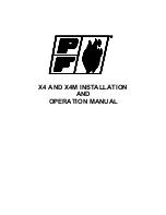 PF X4-400 Installation And Operation Manual предпросмотр