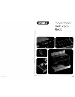 Pfaff 1025 Instruction Book preview