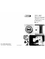 Pfaff 1196 Instruction Book preview