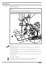 Предварительный просмотр 8 страницы Pfaff 3371-10 series Adjustment Manual