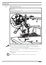 Предварительный просмотр 10 страницы Pfaff 3371-10 series Adjustment Manual