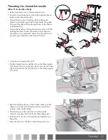 Предварительный просмотр 19 страницы Pfaff COVERLOCK 3.0 - Owner'S Manual