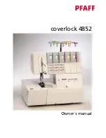 Pfaff coverlock 4852 Owner'S Manual предпросмотр