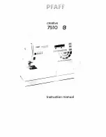 Предварительный просмотр 58 страницы Pfaff Creative 7510 A Instruction Manual