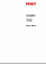 Pfaff Creative 7550 Service Manual предпросмотр