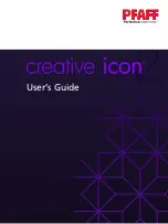 Предварительный просмотр 1 страницы Pfaff creative icon User Manual