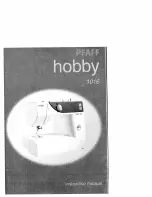 Предварительный просмотр 1 страницы Pfaff hobby 1016 Instruction Manual