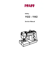 Pfaff hobby 1122 Service Manual предпросмотр