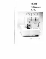 Предварительный просмотр 1 страницы Pfaff hobbylock 4760 Instruction Manual