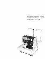 Pfaff hobbylock 795 Instruction Manual предпросмотр