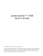 Предварительный просмотр 2 страницы Pfaff powerquilter 1600 User Manual