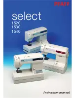 Pfaff select 1520 Instruction Manual preview