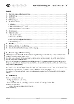 Preview for 1 page of Pfannenberg 21514002055 Operating Instructions Manual