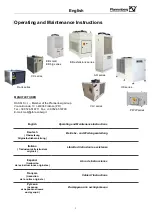 Pfannenberg EB 130 WT Operating And Maintenance Instructions Manual preview