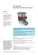 Preview for 2 page of Pfeiffer Vacuum adixen ATH 500 M Operating Instructions Manual