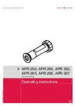 Pfeiffer Vacuum APR 250 Operating Instructions Manual preview