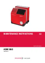 Preview for 1 page of Pfeiffer Vacuum ASM 306S Additional Installation, Operation And Maintenance Instructions