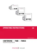 Предварительный просмотр 1 страницы Pfeiffer Vacuum CENTERONE-THREE Operating Instructions Manual