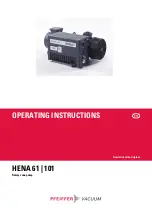 Preview for 1 page of Pfeiffer Vacuum HENA 101 Operating Instructions Manual