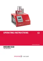 Preview for 1 page of Pfeiffer Vacuum HICUBE ECO Operating Instructions Manual