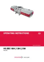 Preview for 1 page of Pfeiffer Vacuum HILOBE 1004 Operating Instructions Manual