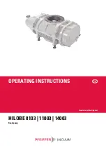 Pfeiffer Vacuum HILOBE 11003 Operating Instructions Manual preview