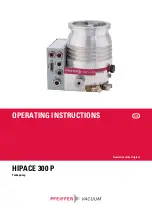 Pfeiffer Vacuum HiPace 300 P Operating Instructions Manual preview